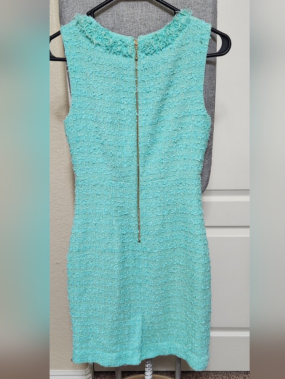 Kate Spade Mint Green Terri Tweed Sheath Dress Size 6 - Picture 3 of 5